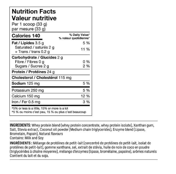 LeanFit Naturals Whey Protein Natural Vanilla Flavour Non GMO Gluten-Free 2 Kg