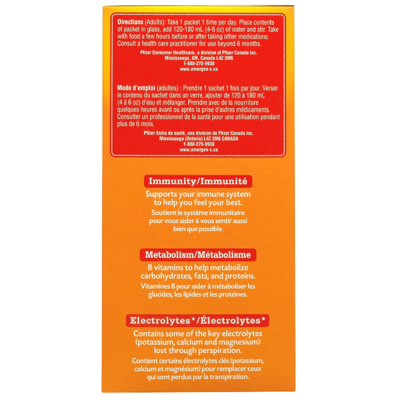Emergen-C維生素C泡騰粉,超級橙味,90包