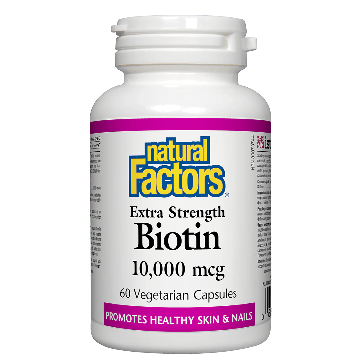 Natural Factors Extra Strength Biotin 10,000 mcg 60 veg cap