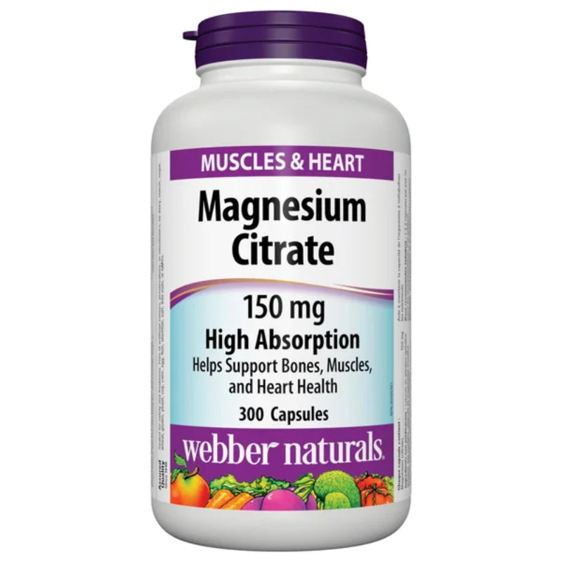 Webber Naturals Magnesium Citrate 150 mg 300caps