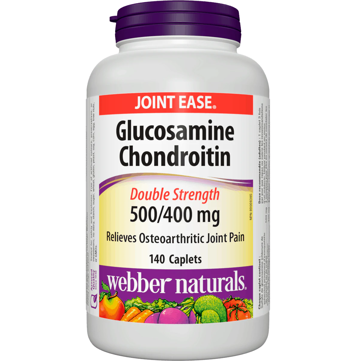 Webber Naturals Glucosamine & Chondroitin Sulfate 500/400 mg, 140 capl Natural Vitamin Direct natvd.com Webber Naturals Glucosamine & Chondroitin Sulfate 500/400 mg, 140 capl Natural Vitamin Direct natvd.com