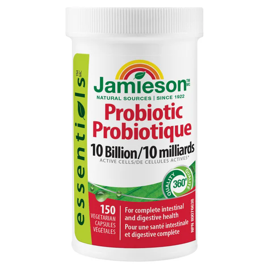 Jamieson Essentials Probiotic 10 Billion Active Cells, 150 Veg capsules