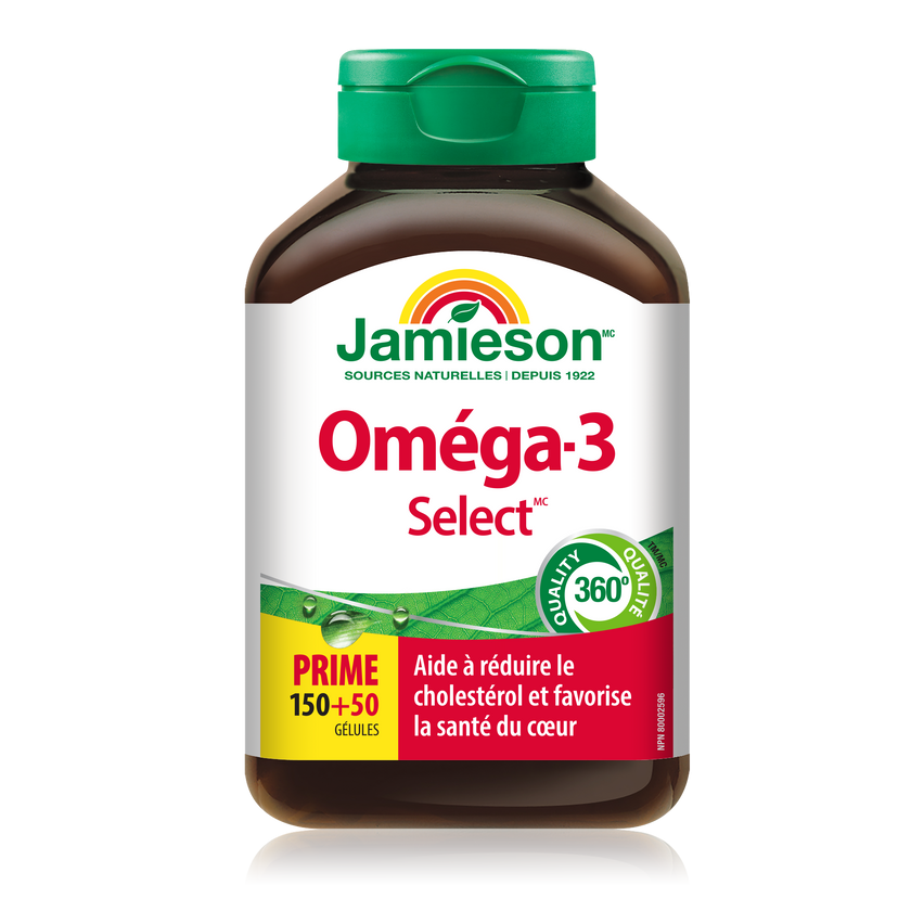 【加量装】Jamieson 健美生 Omega-3 Select 高浓度浓缩深海鱼油, 200粒软胶囊
