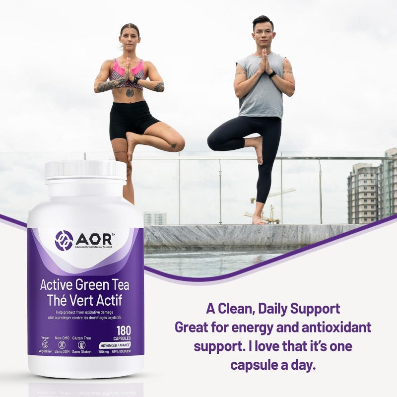 AOR Active Green Tea 700mg 180 Capsules