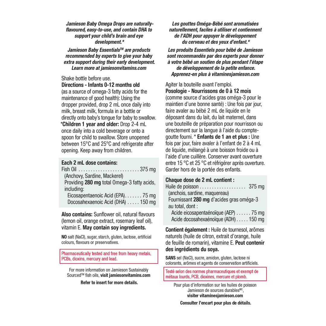 Jamieson Baby Omega Drops 60mL