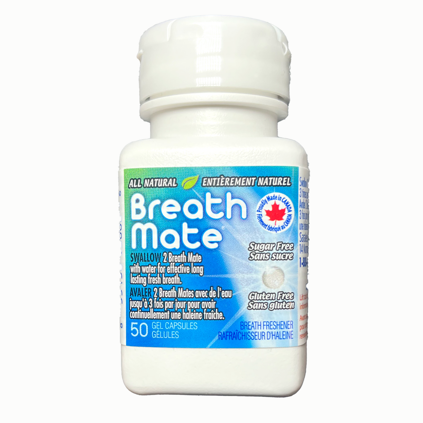 Breath Mate 清新口气胶囊,50粒软胶囊
