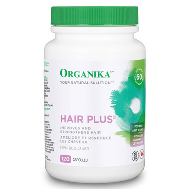 优格康 Organika Hair Plus 120 capsules Canadian Label