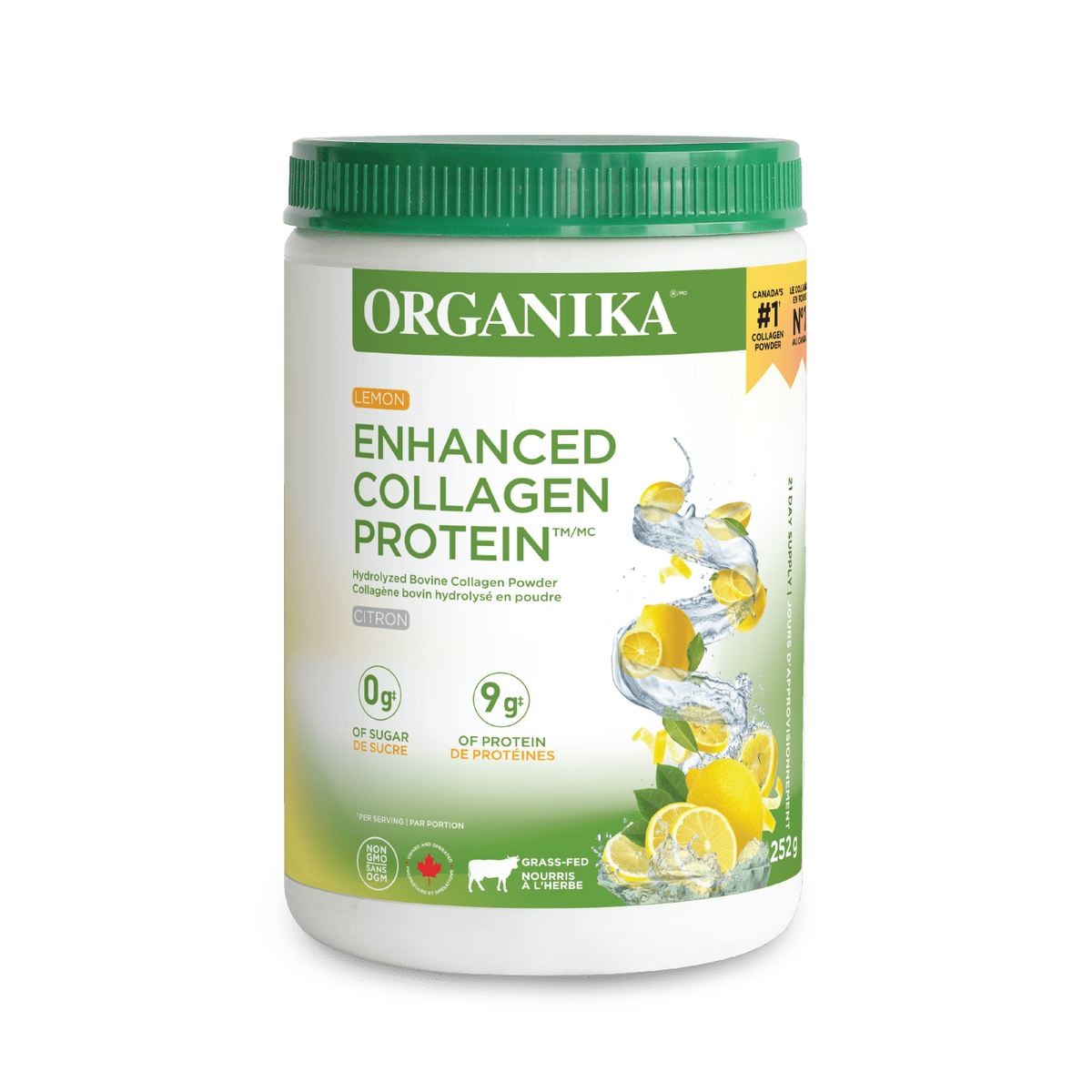 6x Organika Lemon Enhanced Collagen 250g Bundle