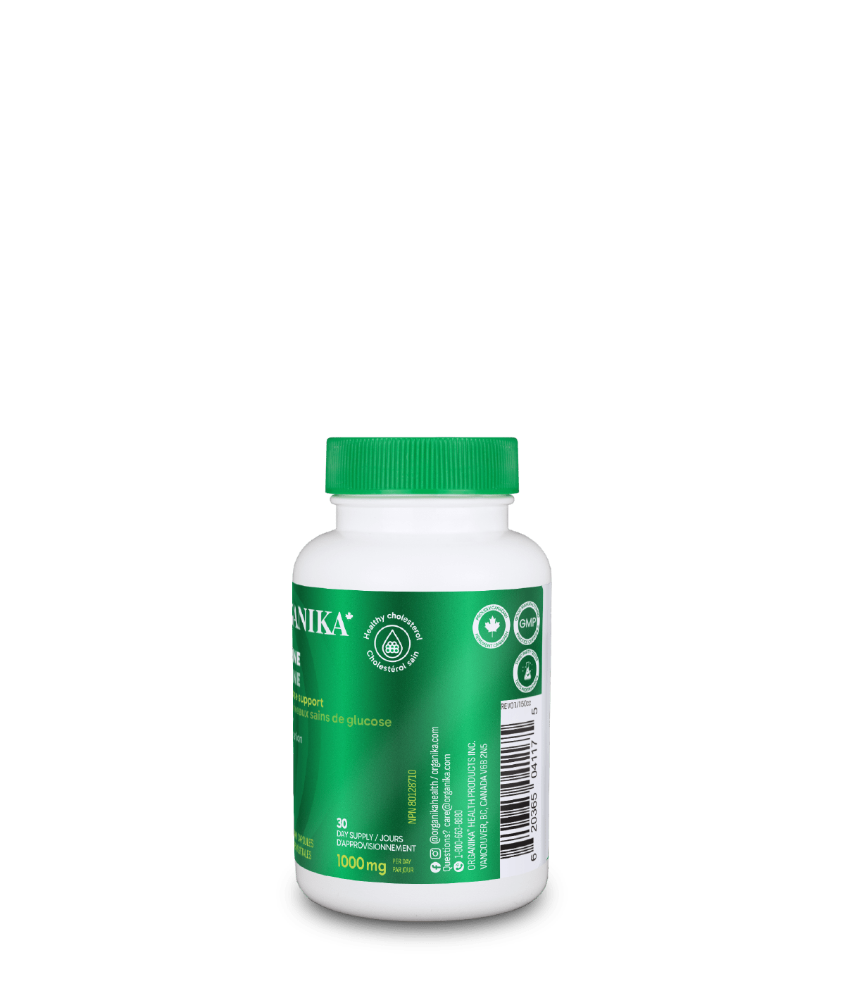 Organika 小檁鹼 500 毫克,促進心血管健康,60 粒膠囊