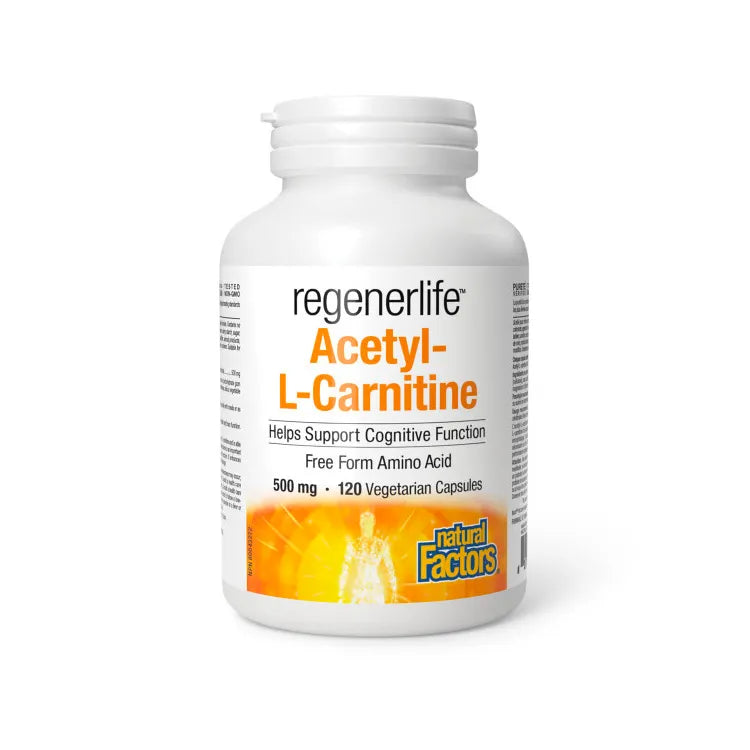 Shop for Natural Factors Acetyl-L-Carnitine 500mg, 60 vegicaps – Natural  Vitamin Direct natvd.com