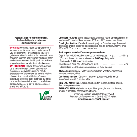 Jamieson Turmeric with Black Pepper, 60 Capsules