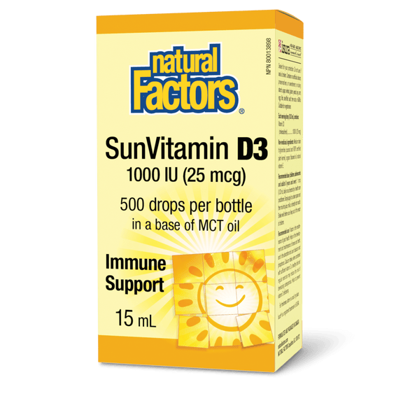 Natural Factors SunVitamin D3 Drops 1000 IU
