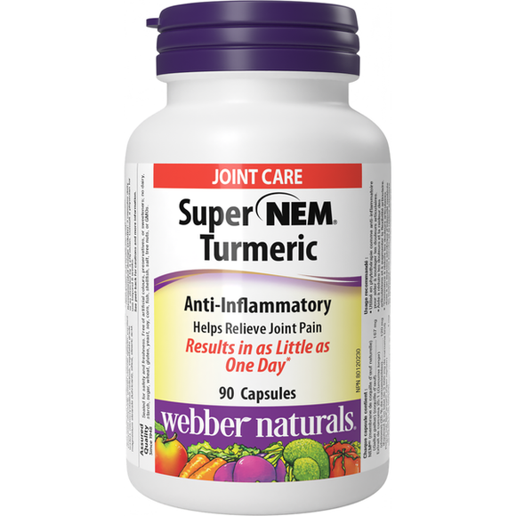 Webber Naturals Super NEM® Turmeric, 90 capsules