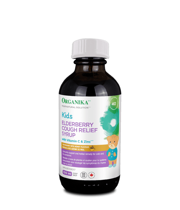 【clearance】Organika Kids Elderberry Cough Relief Syrup, 100mL EXP:01/2025