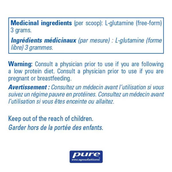 Pure Encapsulations, l-Glutamine powder, 227g