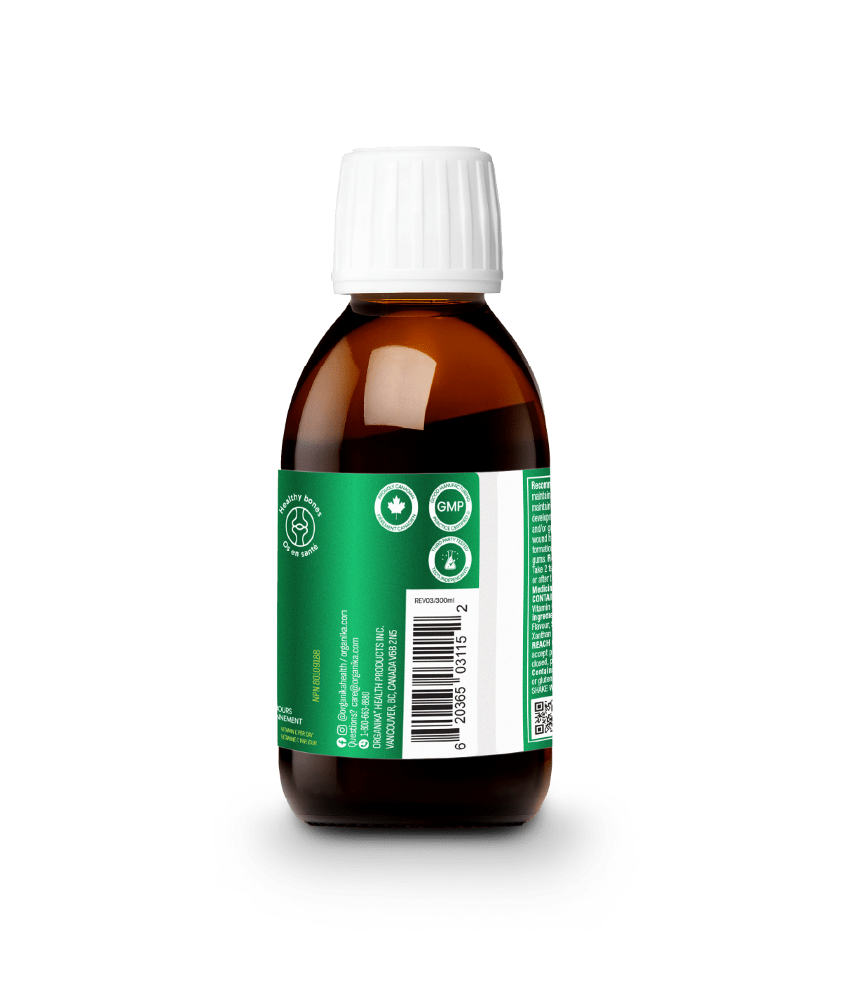 6x Organika Liquid Zinc & Vitamin C 300ml Bundle