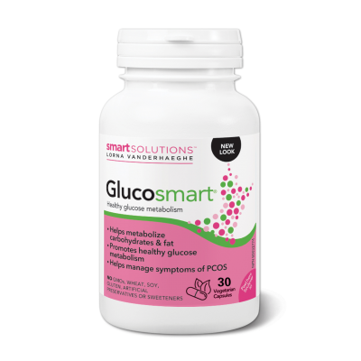 Glucosmart supplement bottle on a white background Natural Vitamin Direct Canada