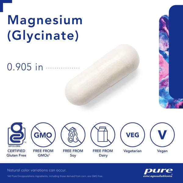 Pure Encapsulations, Magnesium (glycinate), 180 Vegetarian Capsules