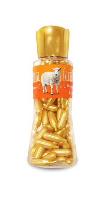 Bill Natural Sources Facial Oil with Placenta Protein with Royal Jelly and Vitamin E SPF15, 90 gelcaps Canada Label