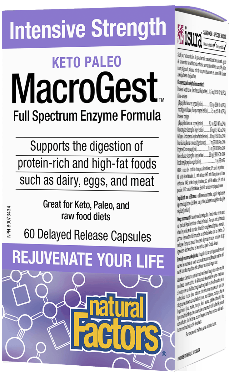 Natural Factors Keto Paleo Macrogest (60's)