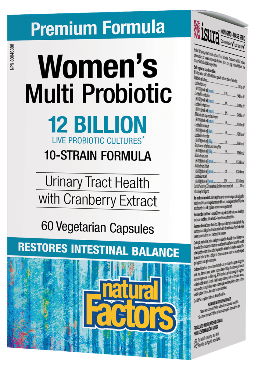 Natural Factors Women's Multi Probiotic Formula, 60 caps