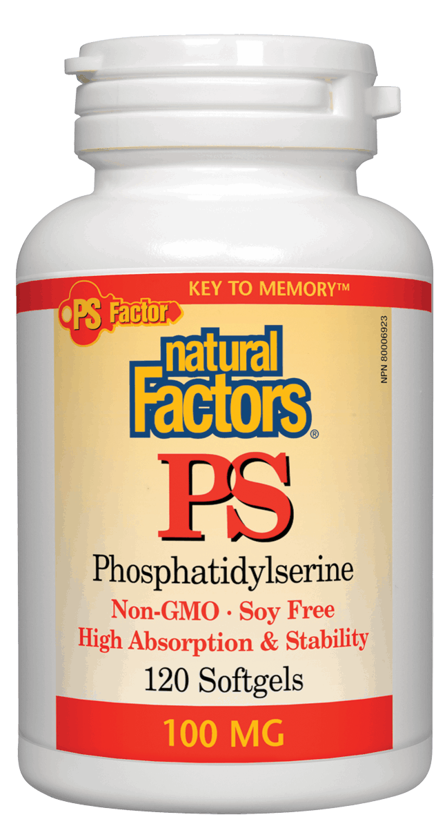 Natural Factors PS Phosphatidylserine 100mg, 120 softgels