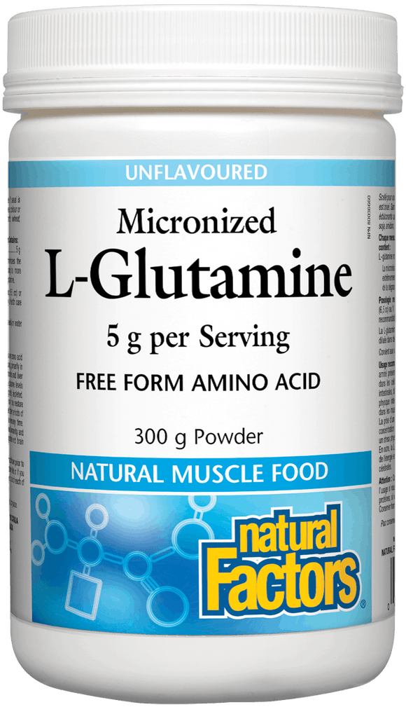 Natural Factors- L-Glutamine 300g Powder, Unflavoured