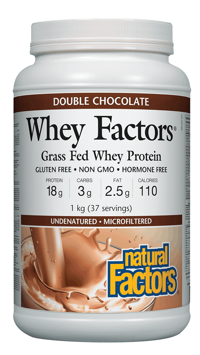 Natural Factors Whey Factors™ High Protein Formula - Double Chocolate Flavour