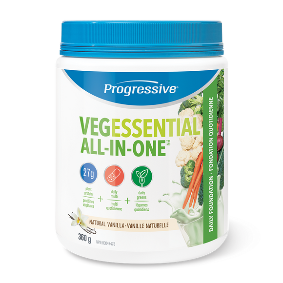 Progressive 全食物全效營養補充劑（素食），香草味, 360g