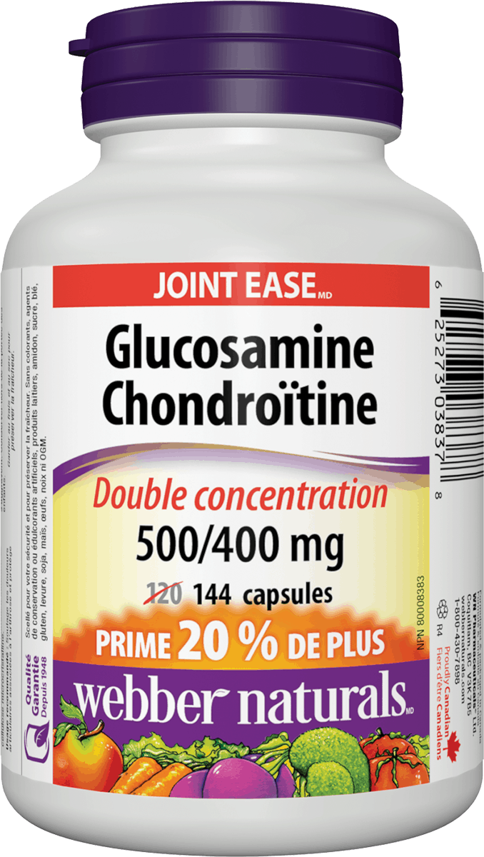 Webber Naturals 維骨力與軟骨素(強效型), 900 毫克, 144 膠囊