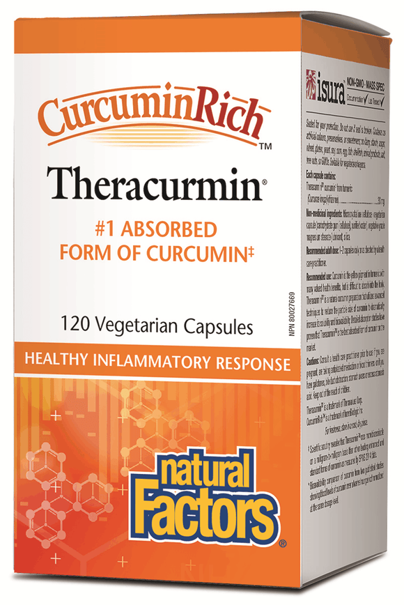 Natural Factors CurcuminRich™  Theracurmin™ 30mg, 120 vcapsules