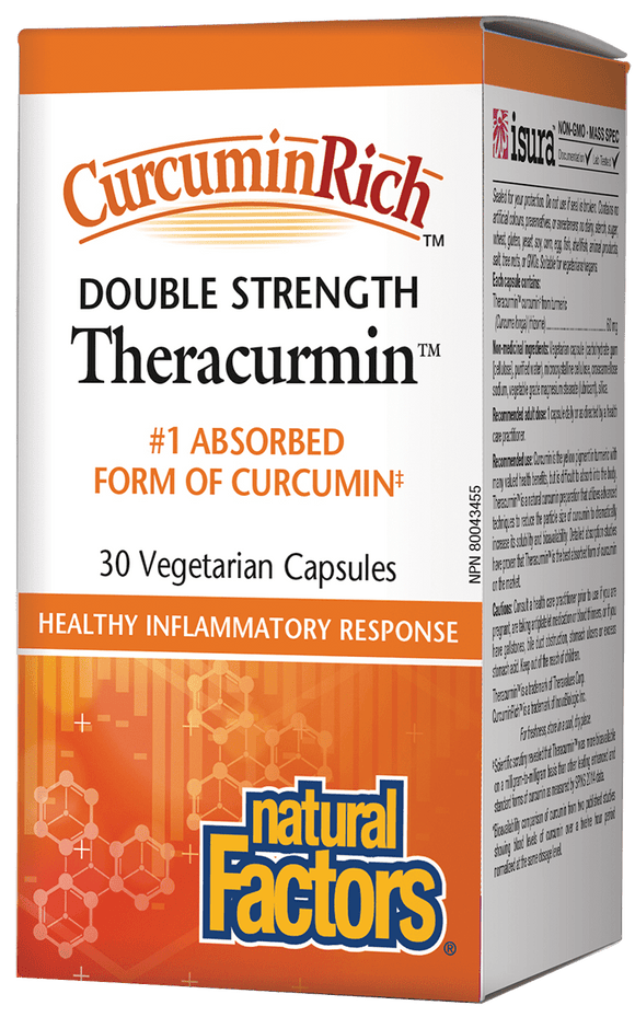 Natural Factors CurcuminRich™雙倍強度Theracurmin™姜黃素,60毫克,30粒
