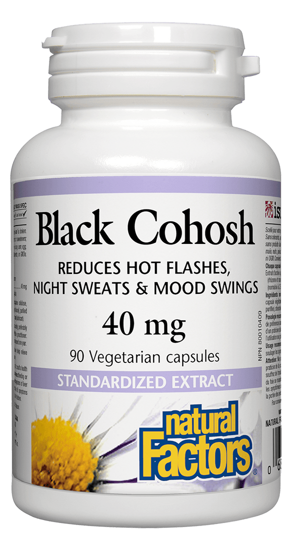 Natural Factors Black Cohosh 40mg, 90 vcapsules