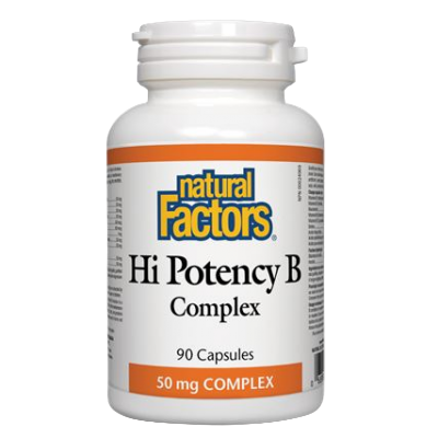 Natural Factors Hi Potency B Complex, 50 mg, 90 caps