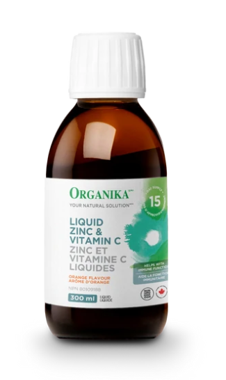 Organika Liquid Zinc & Vitamin C 300ml bottle photo