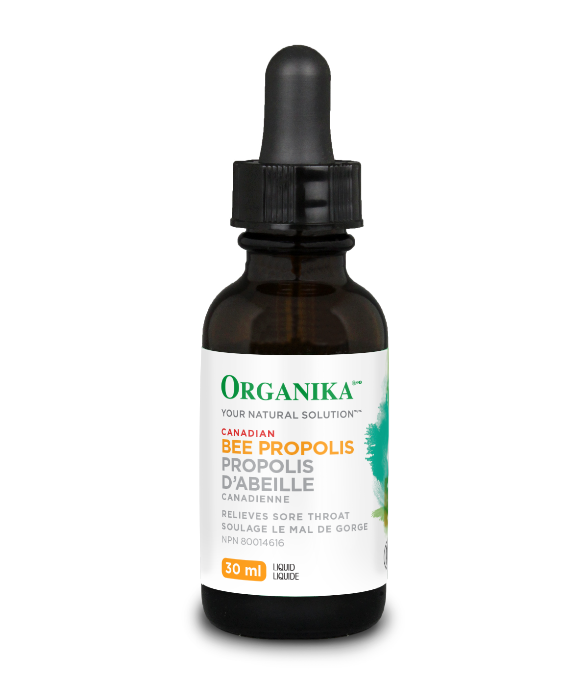 优格康 Organika Liquid Bee Propolis, 30ml, Alcohol Free