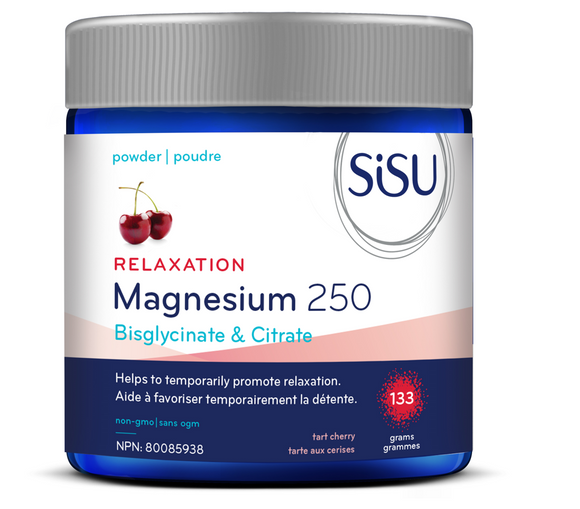 SISU Magnesium 250 mg Relaxation Blend, Tart Cherry Flavour, 133g