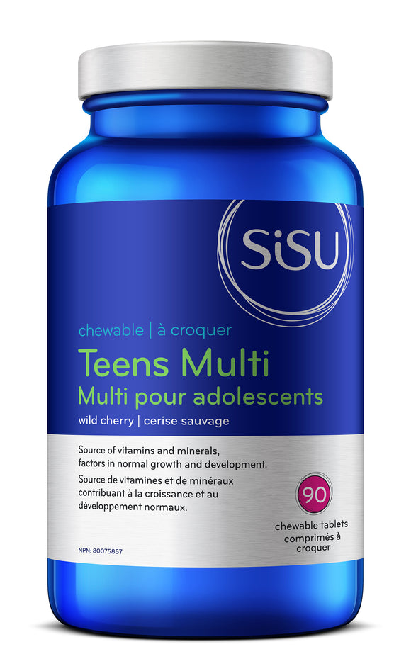 SISU 青少年多種維生素和礦物質補充劑，90個咀嚼片