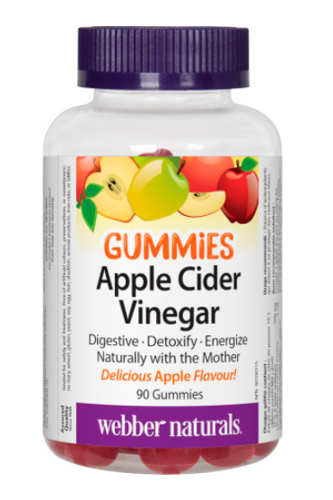 Webber Naturals Apple Cider Vinegar Apple Flavour 90 gummies