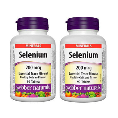 Webber Naturals Selenium 200mcg 90 Tablets Bundle