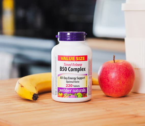 Webber Naturals B50 Complex Time Release 220 tablets (Value Size) Healthy lifestyle