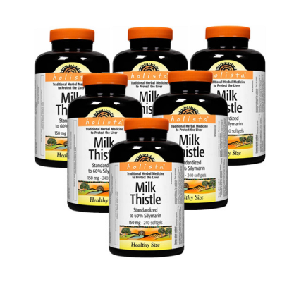 (Promotion Item) 6x Holista Milk Thistle, Healthy Size, 150 mg