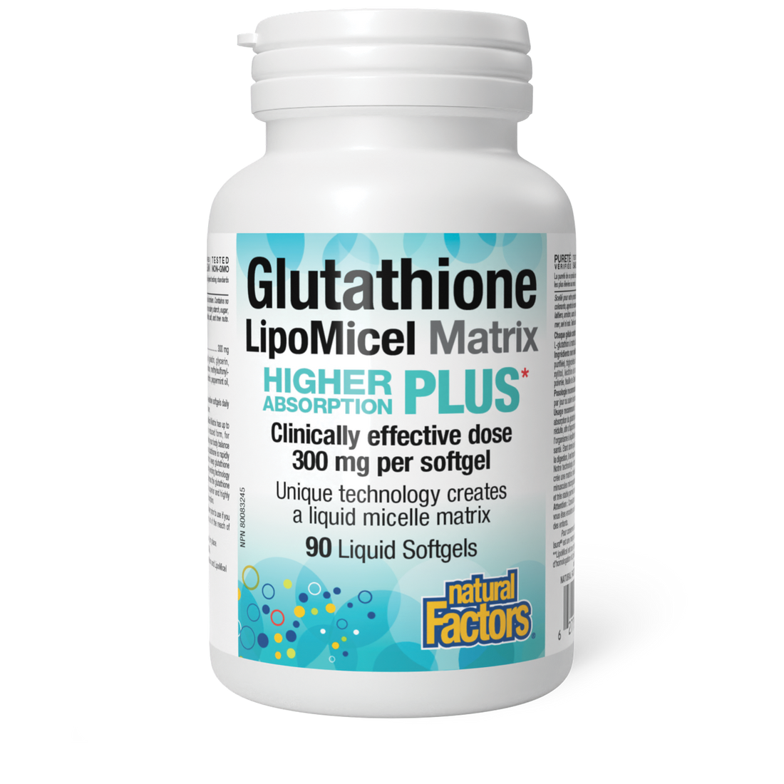Natural Factors Glutathione LipoMicel Matrix, 90 liquid softgels