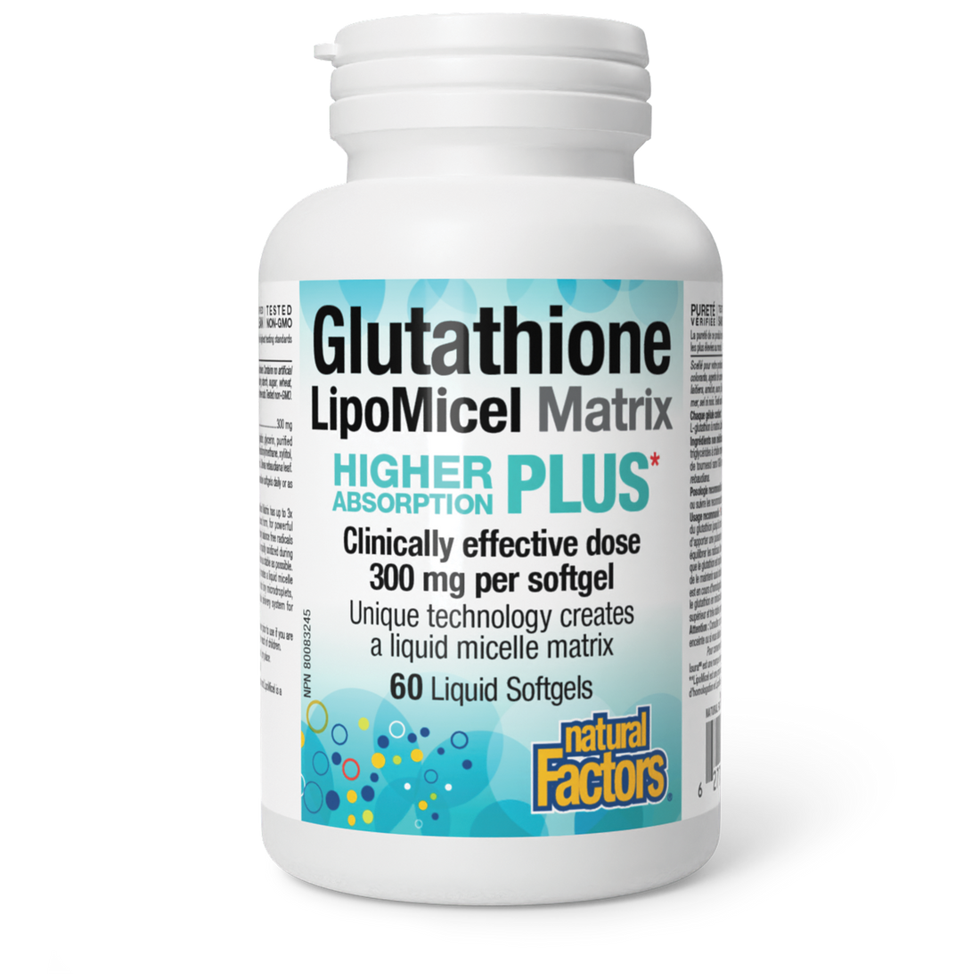 Natural Factors Glutathione LipoMicel Matrix, 60 liquid softgels