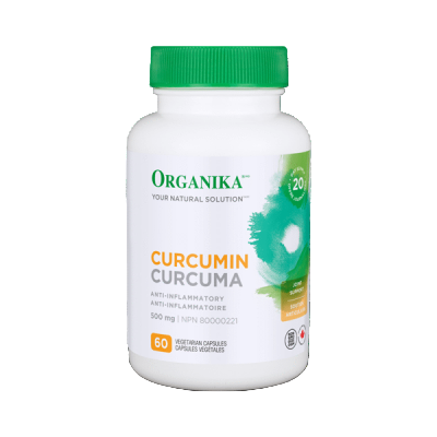 优格康 Organika Curcumin, 500mg, 60 capsules Canadian label