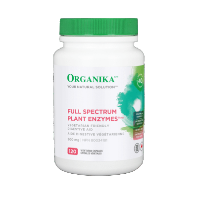 Organika Full Spectrum Plant Enzymes, 500mg, 120 vegetarian capsules 优格康