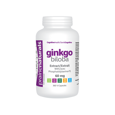 Prairie Naturals Ginkgo Biloba, 60 mg, 360 vegetarian capsules