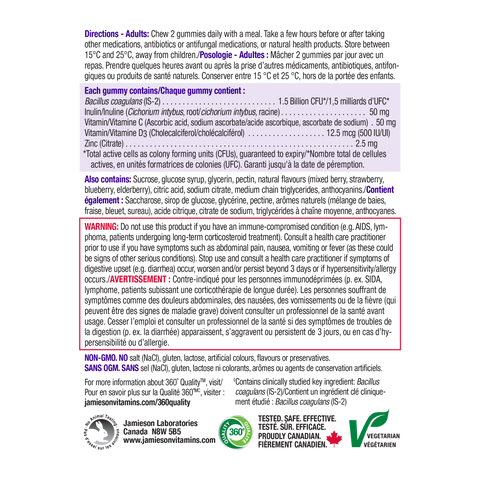 Jamieson 益生菌免疫支持軟糖 70 粒
