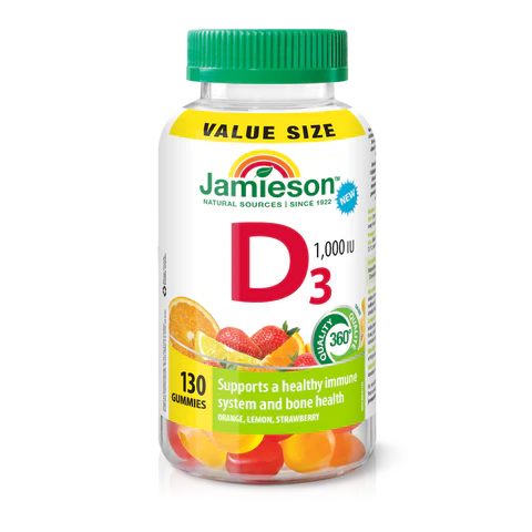 Jamieson Vitamin D3 1,000 IU Gummies 130s