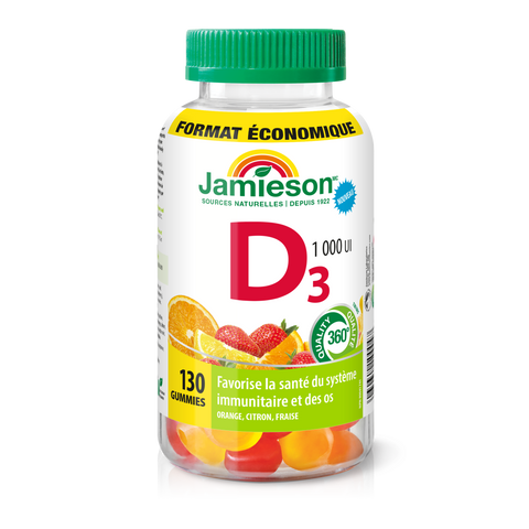 Jamieson Vitamin D3 1,000 IU Gummies 130s
